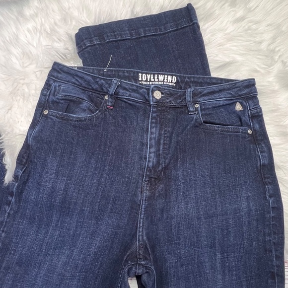 |•IDYLLWIND•| Dark Wash Super High Rise Waist Western Jeans Size 14 Long - Picture 4 of 10